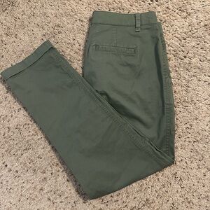 GAP full length chino pants, olive green.